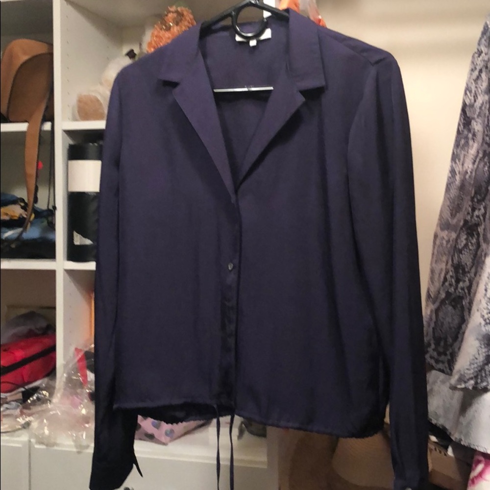 Waist tie blouse